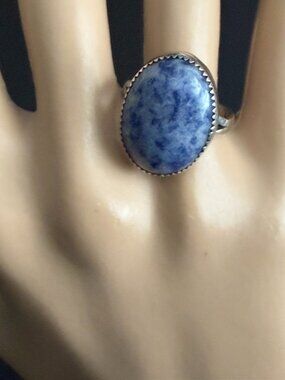 Sterling Denim Lapis Ring